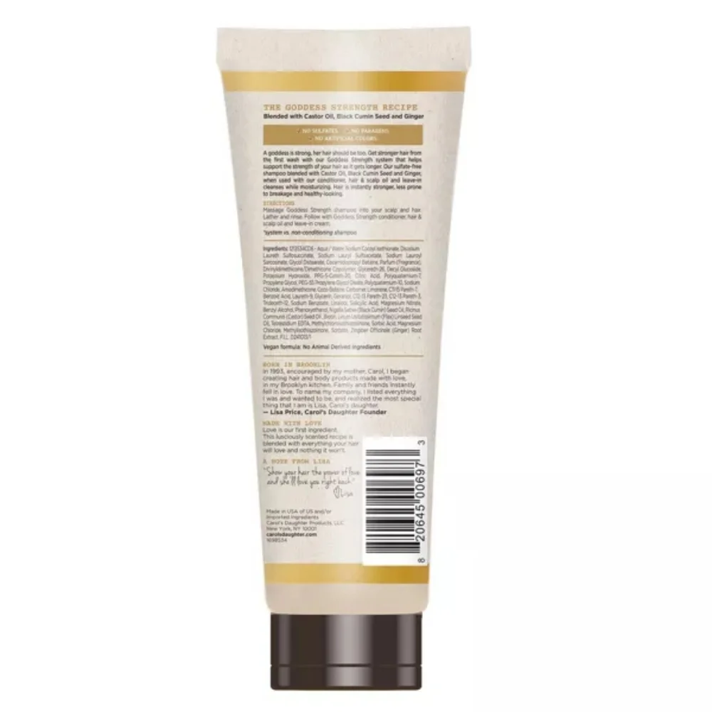 Carols Daughter Goddess Strength Fortifying Sulfate Free Shampoo New